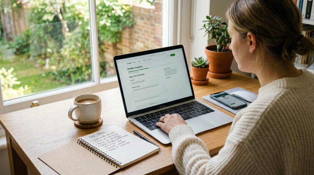creating Upwork profile for beginners
