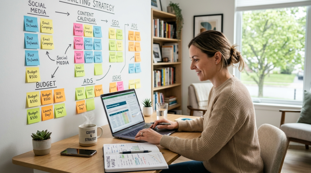 best marketing ideas for small business workspace
