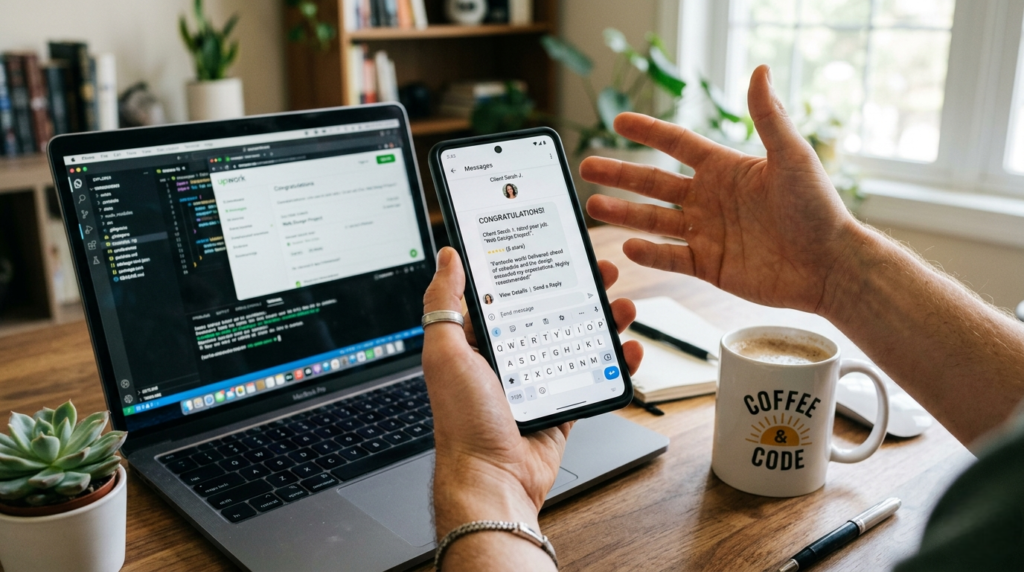 first client success on Upwork for beginners