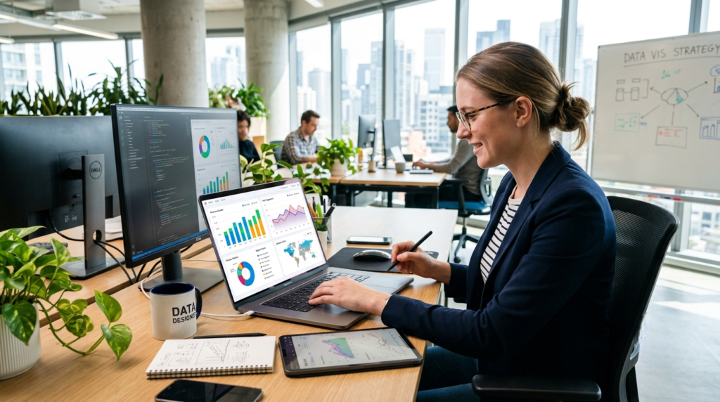 tips for data visualization professional workspace